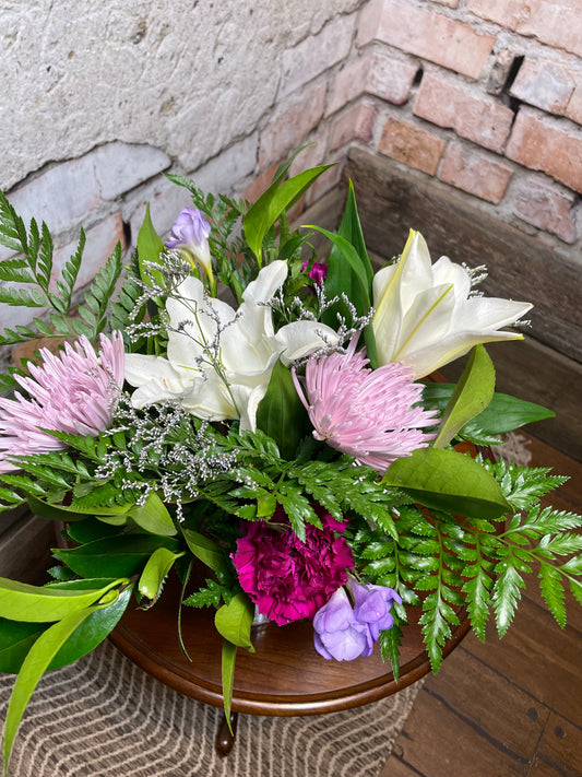 Purple Puff Bouquet