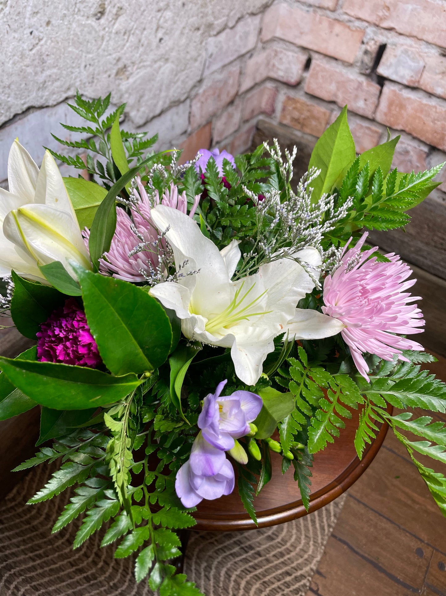 Purple Puff Bouquet