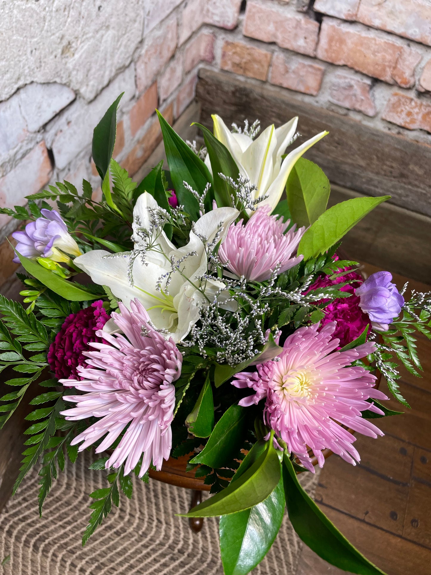 Purple Puff Bouquet