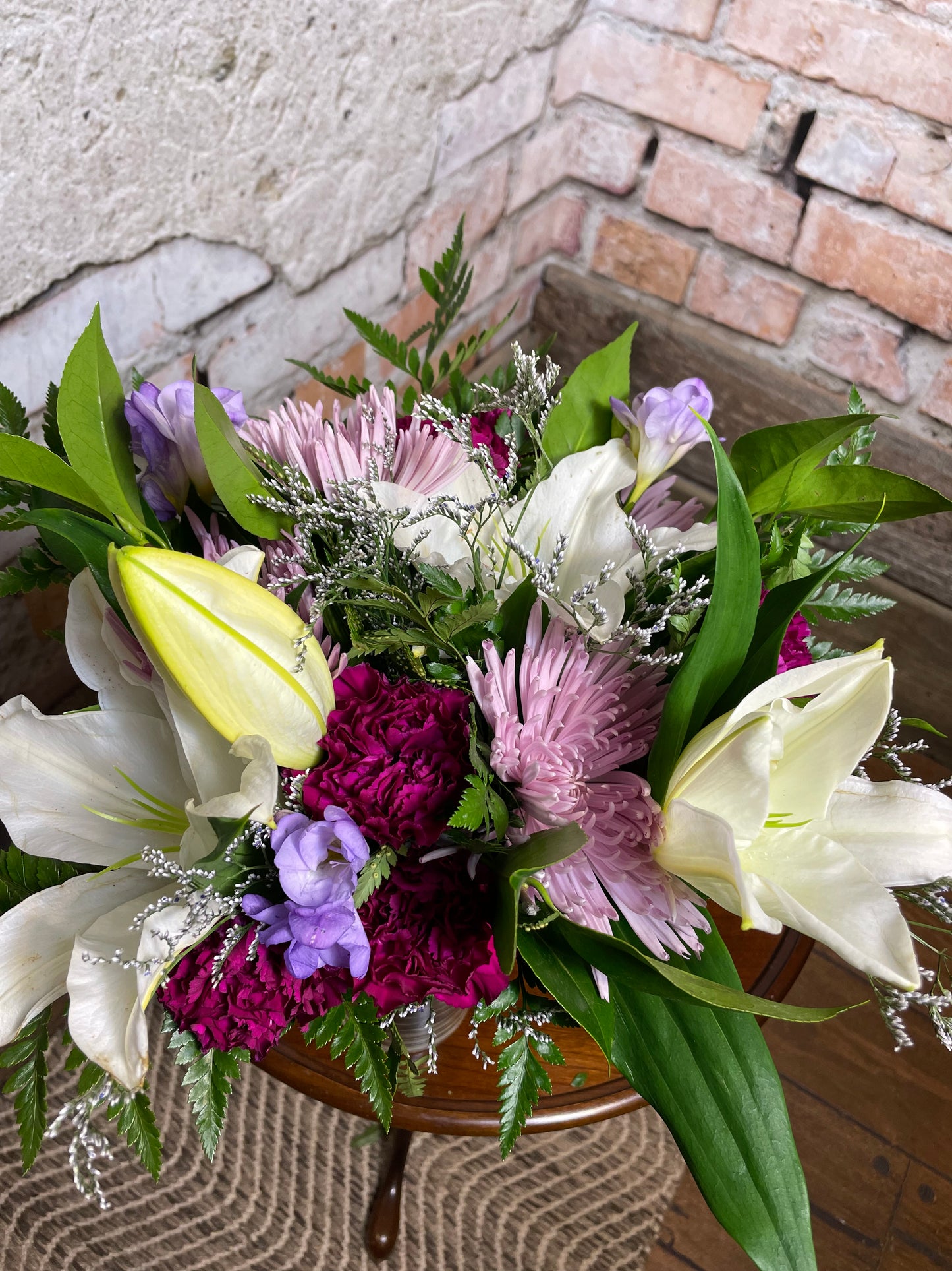 Purple Puff Bouquet